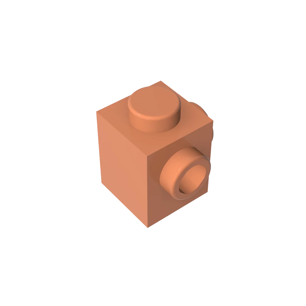 Gobricks GDS-1046 Modified Brick 1 x 1 with Studs on 2 Sides | Building Block for DIY