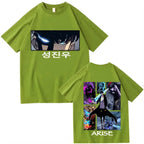 Solo Leveling T-Shirts 2025 Hot Anime Harajuku Tee