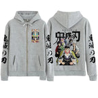 Demon Slayer Zipper Hoodie 2025 Harajuku Sweatshirt