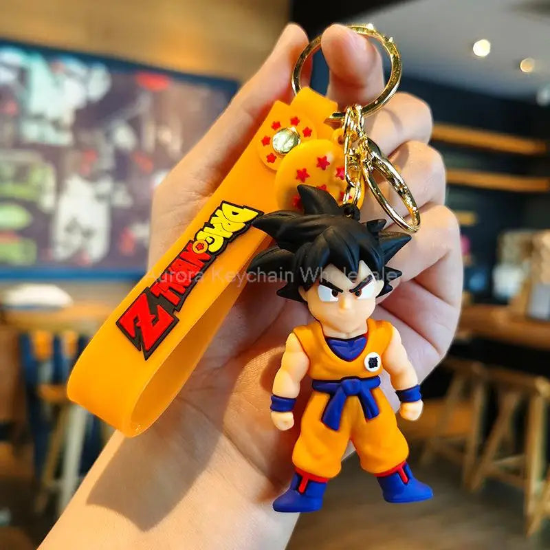 Dragon Ball Z Anime Keychain Super Saiyan Goku Master Roshi Buu Gohan Accessories Car Key Chains