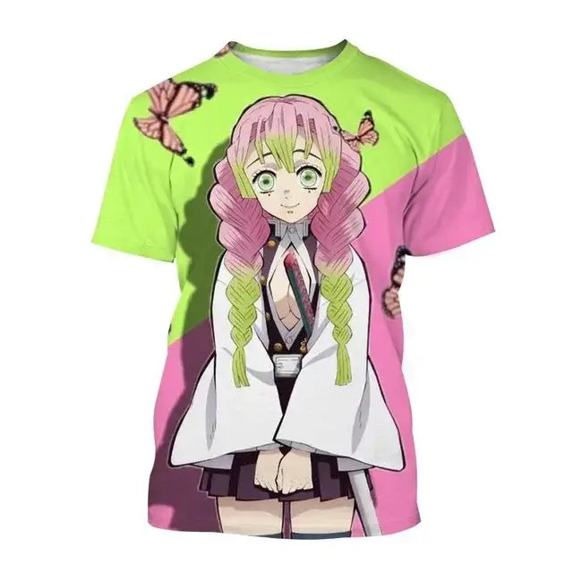 Demon Slayer Nezuko Shinobu T-shirt 3D Fashion Print