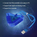 PS2 to PC USB Converter Adapter | Dual Player Controller Cable