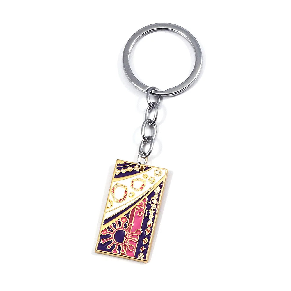 Anime Demon Slayer Keychain Kamado Tanjirou Acrylic Fashion Trend Key Ring For Earring For Women Men Gift Decoration Car Jewelry