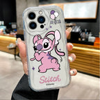 Disney Stitch Angel Lovers Phone Case For iPhone