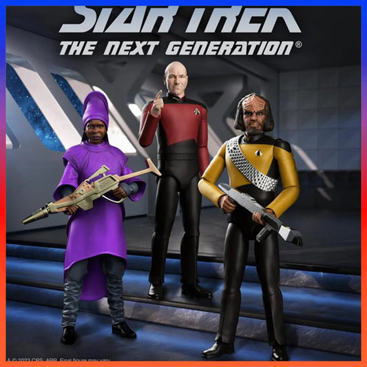 Super7 STAR TREK 1/12 Scale American Movie Male Soldier Picard Wolff Full Set Model Dolls Collection 7 Inch Action Figure Toys