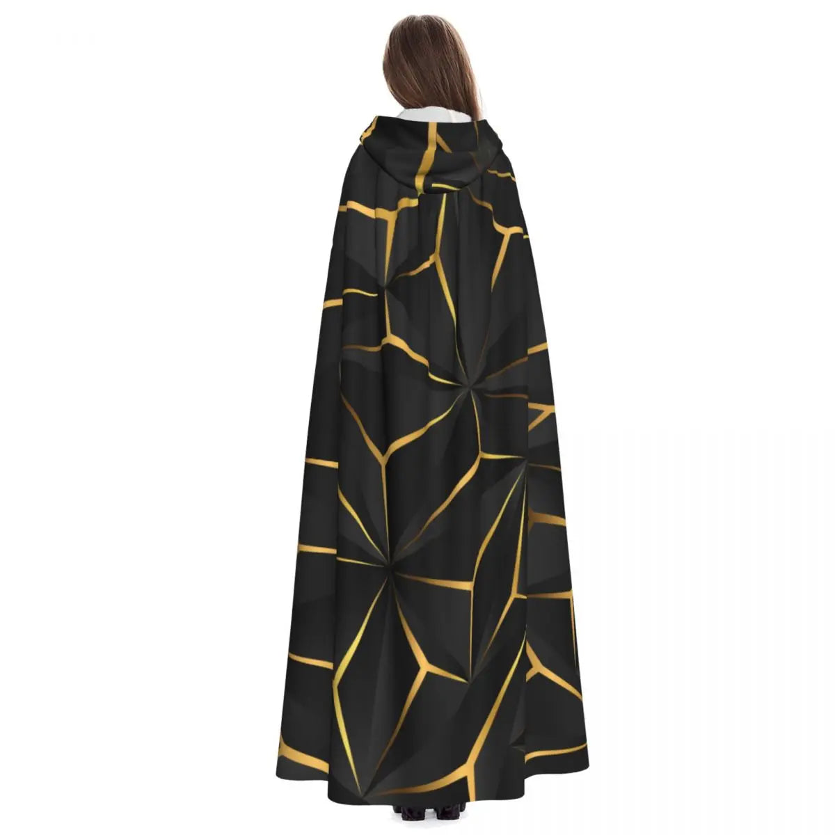 Cape à capuche magique en Polyester unisexe, accessoire de Costume de sorcière