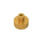 Gobricks Tile Round 1x1 with Bar and Pin Holder | Compatible Building Block