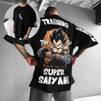 Dragon Ball Vegeta Harajuku Oversized Anime T-Shirt | 2025