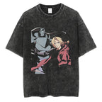 Fullmetal Alchemist Washed Vintage Anime T-Shirt | Hip Hop