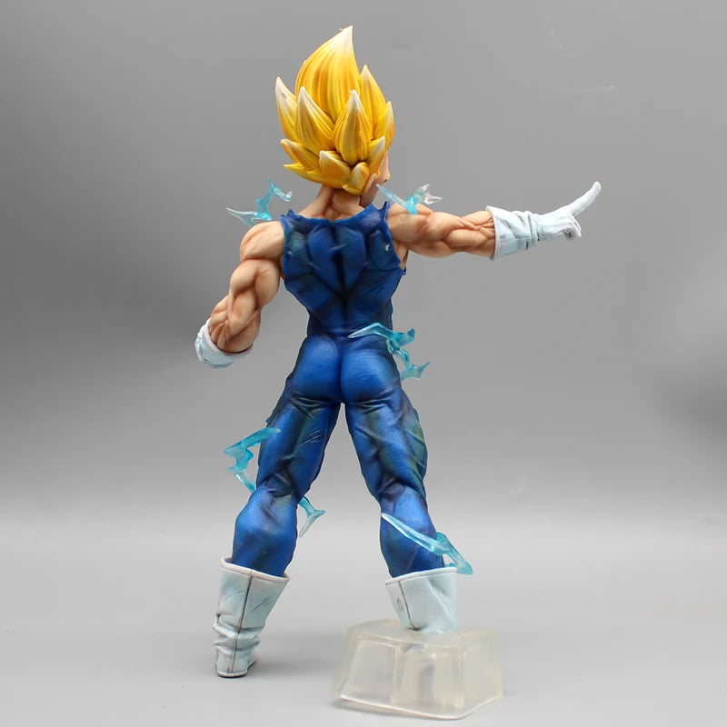 27.5cm Dragon Ball Vegeta Demonization Lift Hand Anime Figure Model Statue Collection Desktop Decoration Ornament Toys Boys Gift