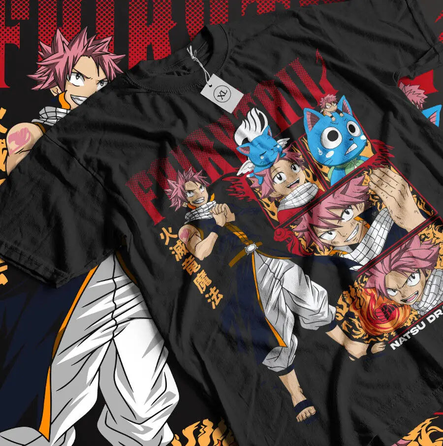 Fairy Tail T-Shirt: Natsu & Gray Dragon Slayer Anime Tee