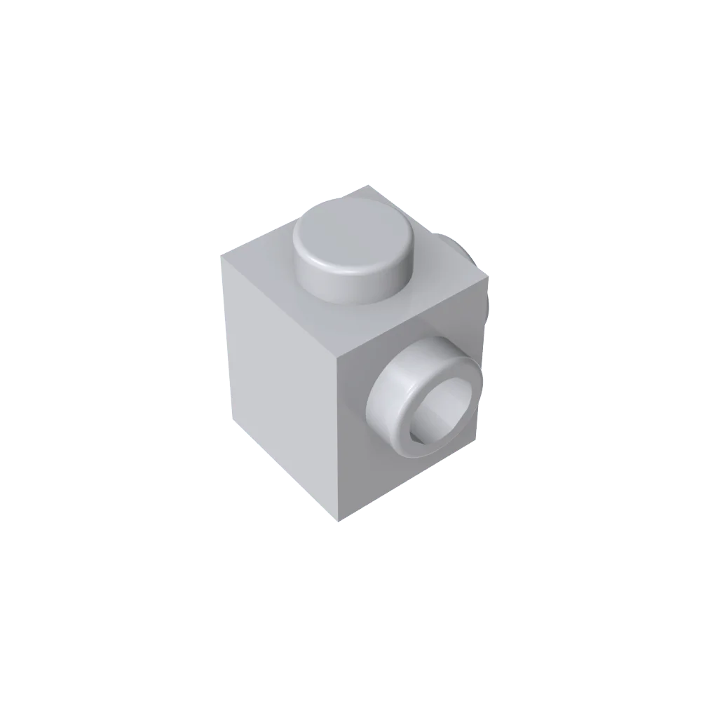 Gobricks GDS-1046 Modified Brick 1 x 1 with Studs on 2 Sides | Building Block for DIY