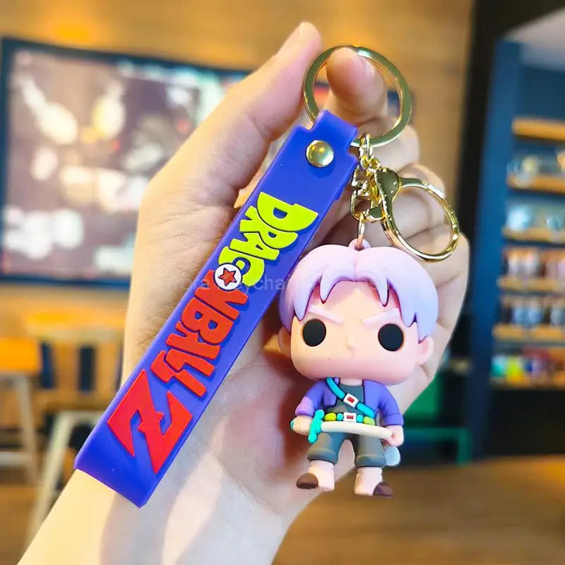Dragon Ball Z Anime Keychain Super Saiyan Goku Master Roshi Buu Gohan Accessories Car Key Chains