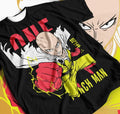 Saitama T-Shirt: One Punch Man Critical Pose 3D Color Block