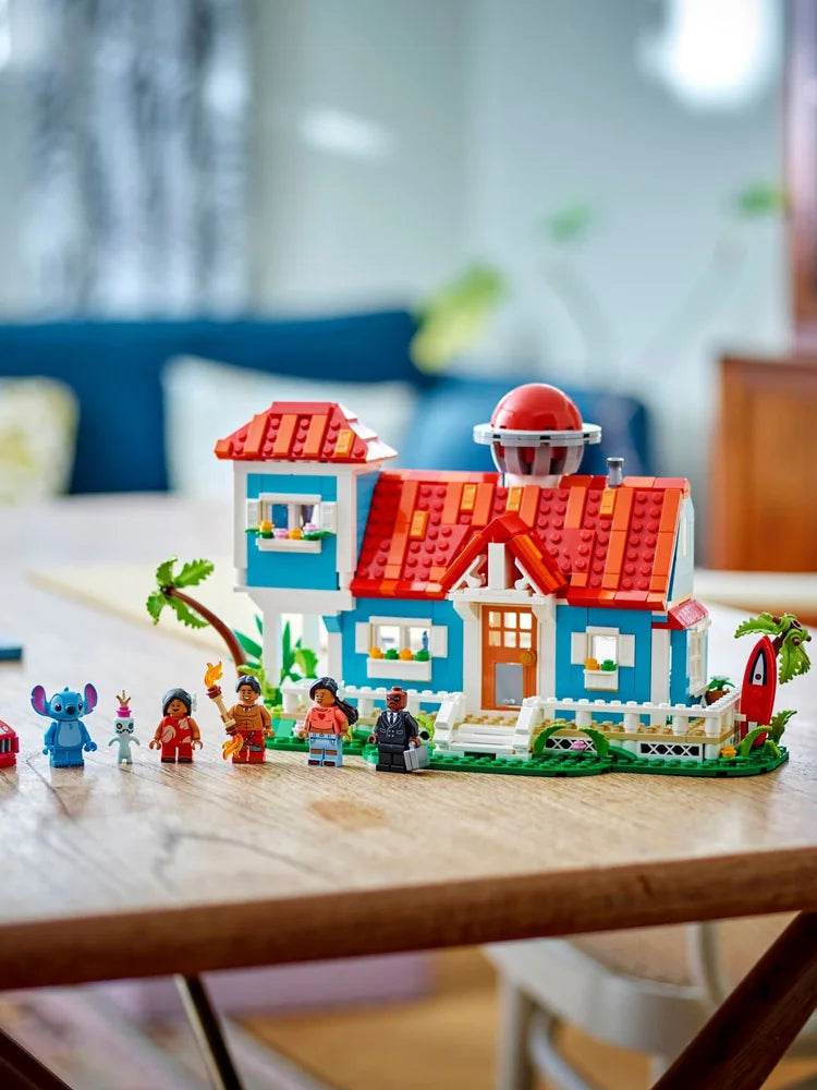 Lego Disney Series 43268 Lilu and Stitch's Beach Vacation House Building Toy Building Blocks - Lego 43268