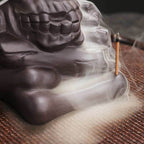 Halloween Skull Backflow Incense Burner Stick Holder - 