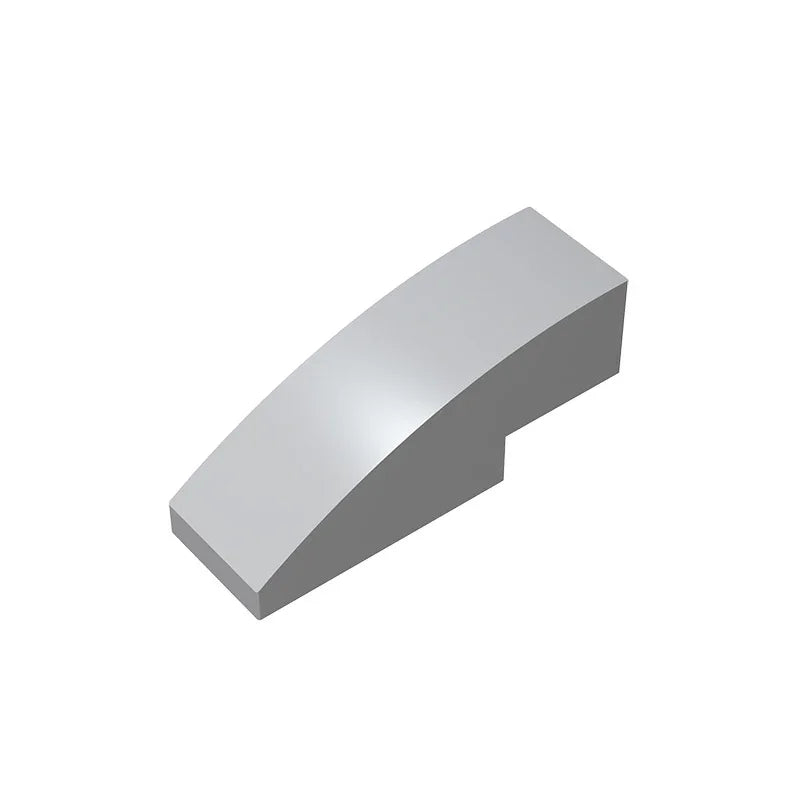 Gobricks GDS-657 Slope, Curved 3 x 1 | Compatible Building Block for Creative Construction