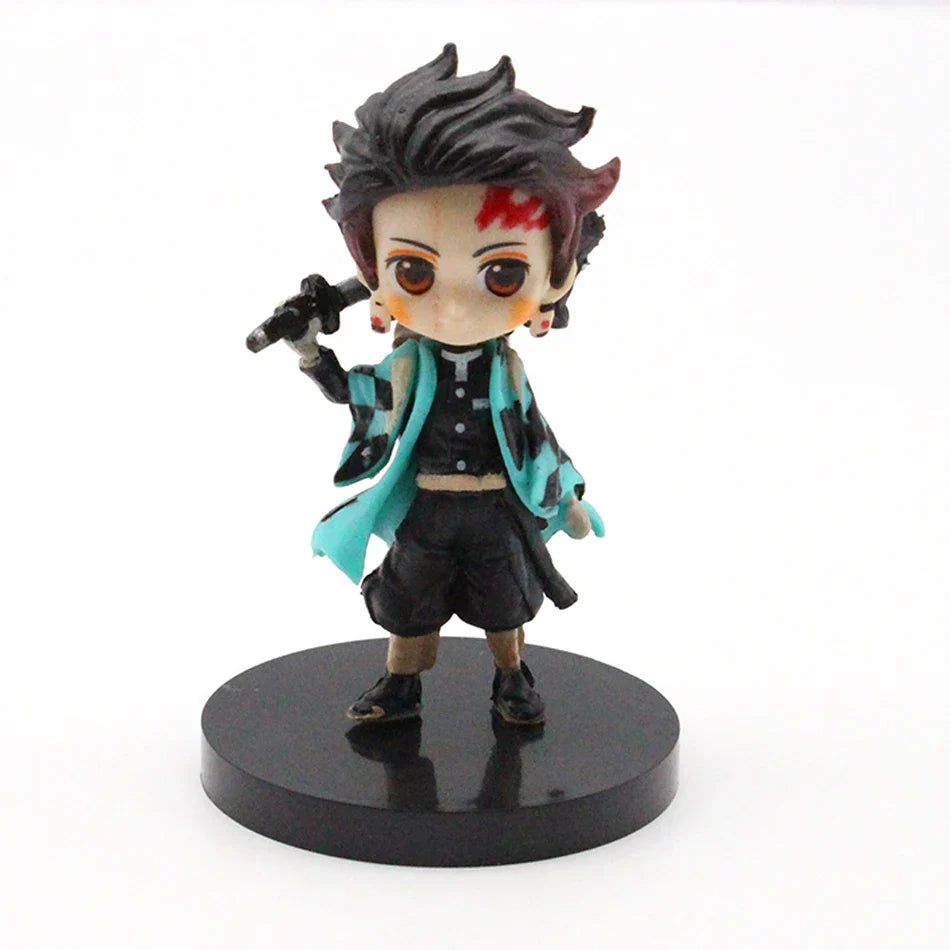 Demon Slayer Mini Figurine 6pcs/12pcs/Sets Kimetsu No Yaiba Small PVC Dolls Desktop Decoration