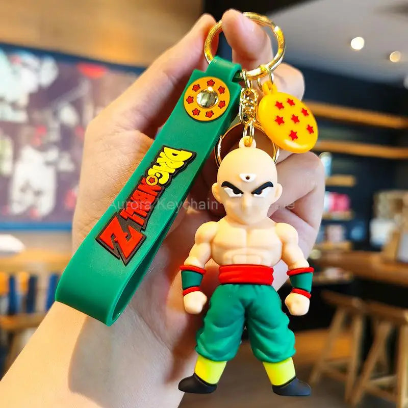 Dragon Ball Z Anime Keychain Super Saiyan Goku Master Roshi Buu Gohan Accessories Car Key Chains