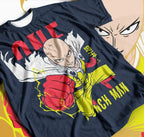 Saitama T-Shirt: One Punch Man Critical Pose 3D Color Block