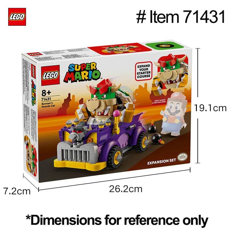 LEGO 71431 Bowser's Muscle Car Expansion Set 458 Pcs Super Mario series DIY Toys For Boys Girl Children Gift ages 8+ - 71431