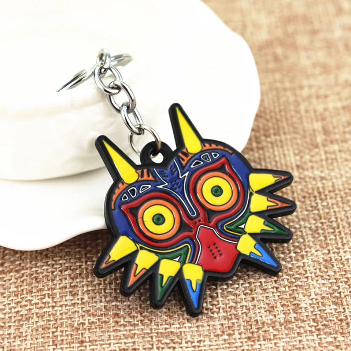 Zeldas Hylian Shield Keychain Breath of The Wild Sheikah Eye Majora's Mask Sword Triforce Symbol Pendant Key Chain Men Jewelry