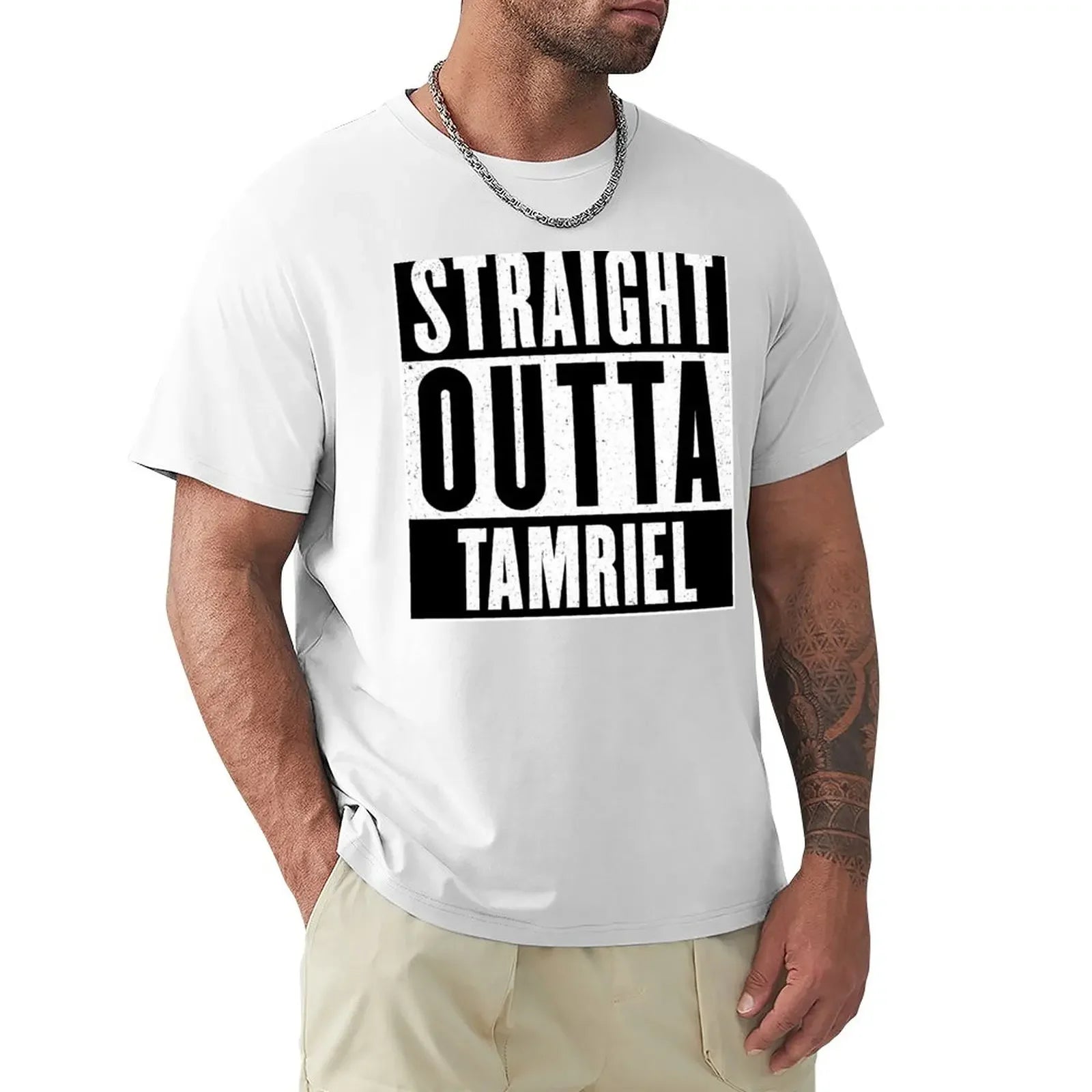 Straight Outta Tamriel T-Shirt cute tops sweat mens t shirt