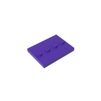 Gobricks GDS-980 Tile, Modified 3 x 4 with 4 Studs in Center | Compatible Building Block for DIY and MOC