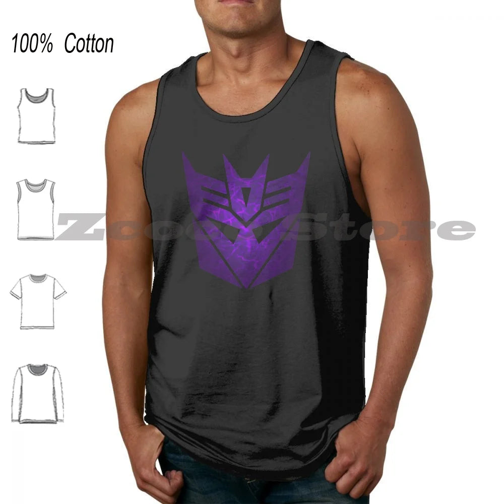 Camiseta 100% algodón hombres mujeres patrón personalizado Megatron Autobot transformar coche avión Robot púrpura Scorpion tiendas