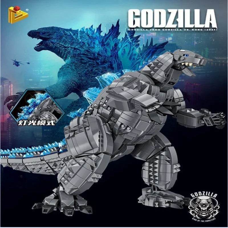 Assembling building blocks compatible with LEGO Godzilla vs. Kong, difficult assembly model, mechanical monster ornament toy - Mechagodzilla1446pcs