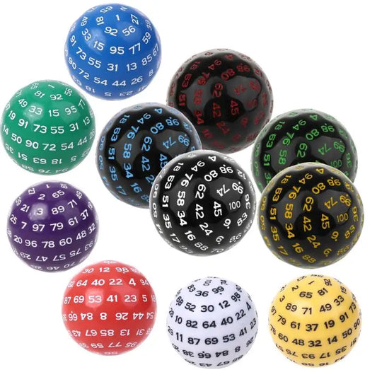 100 Sided Acrylic Dices D100 Dice For Table Board Role Playing Game Bar Club Tabletop Game Playing Board Game Accessories