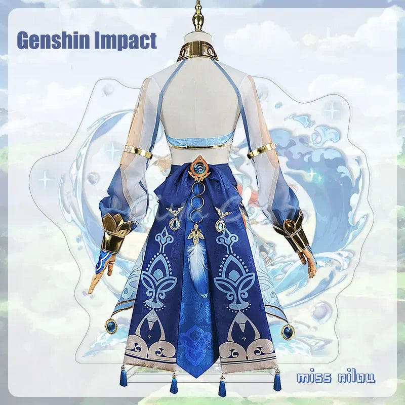 Nilou – Costume de Cosplay Genshin Impact, uniforme de carnaval, Costumes d'halloween animés, jeu pour femmes