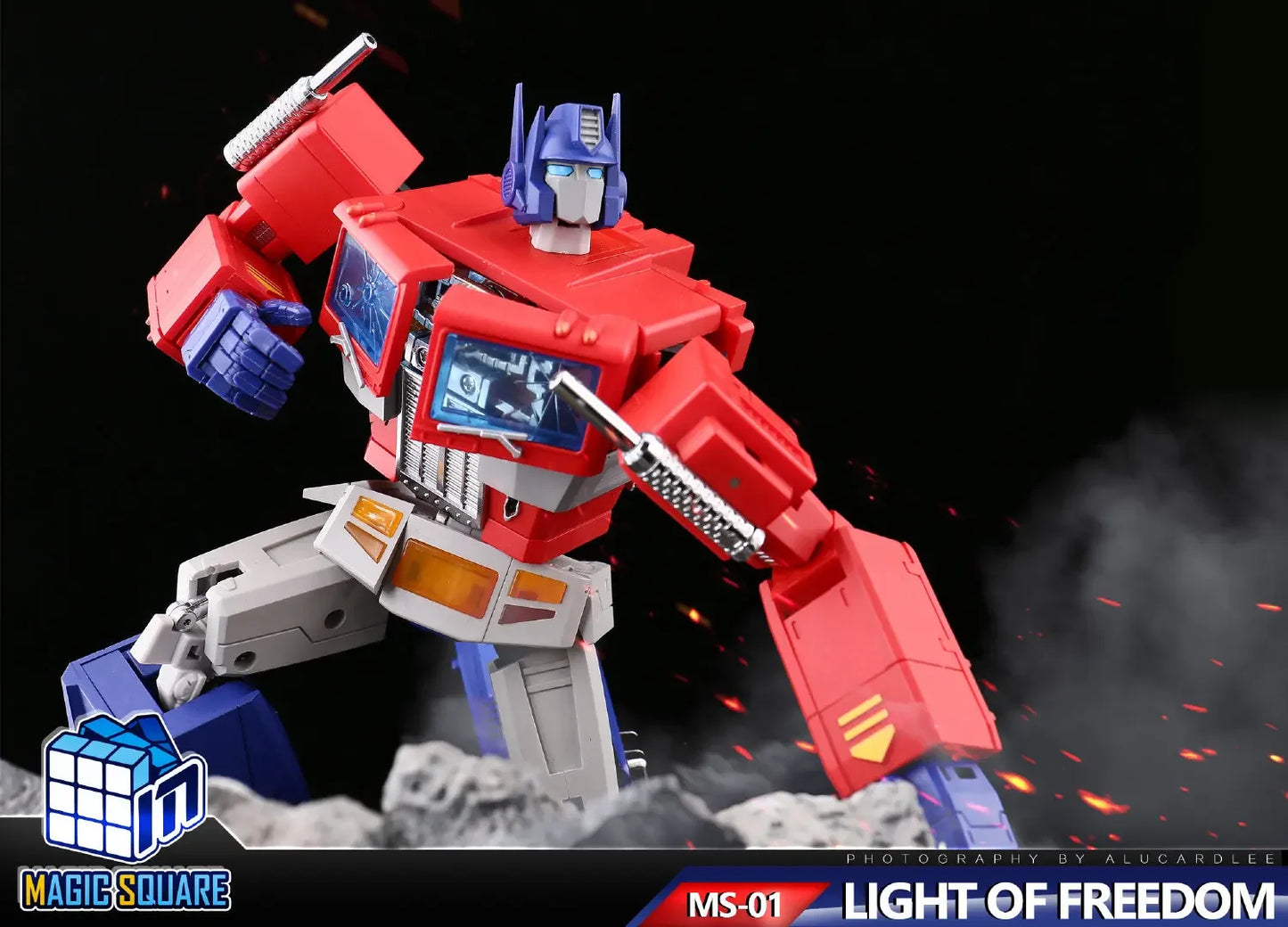 MS-TOYS Transformation MS-01 24CM OP Commander Metallic Color 1.0 VER Light Of Freedom MP Action Figure Toy
