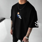 Dragon Ball Vegeta Harajuku Oversized Anime T-Shirt | 2025