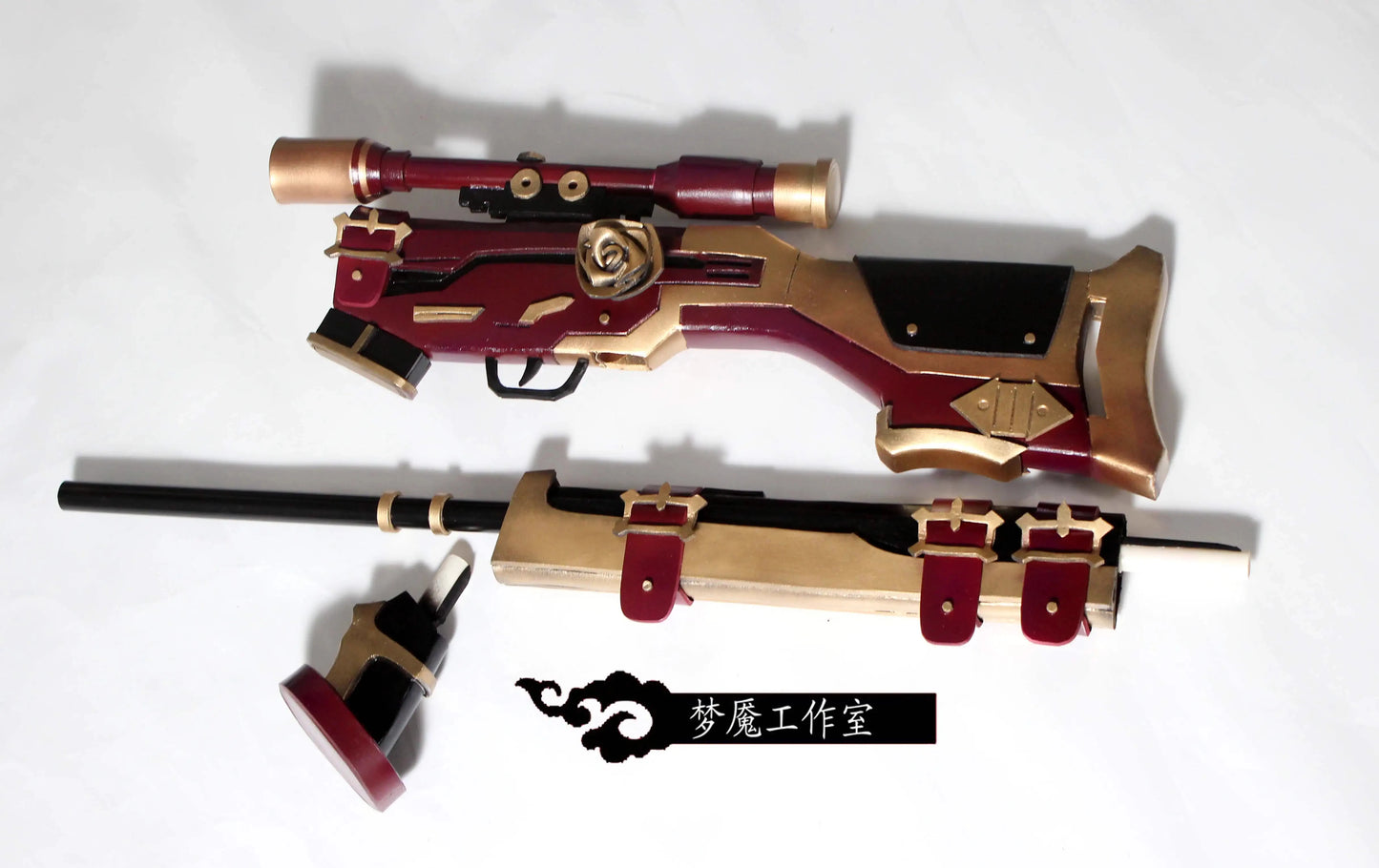Blue Archive Rikuhatima Aru Cosplay Weapon Gun Props Cannot Be Fired Halloween Christmas Party Comic Show Accessory