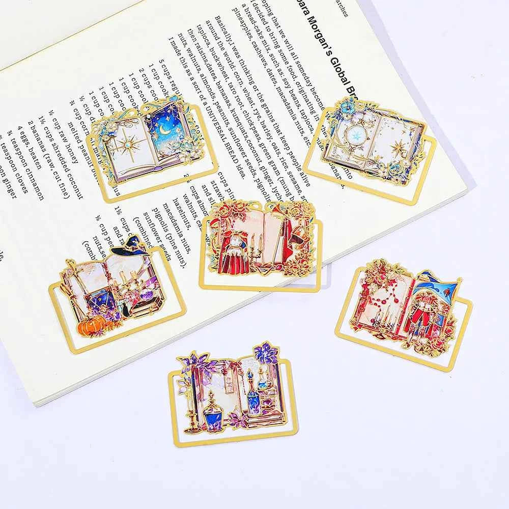 Magic Knight Crescent Moon Bookmark Enchanting Themed Page Holder for Women Readers Perfect Valentines Day or Birthday Gift Idea