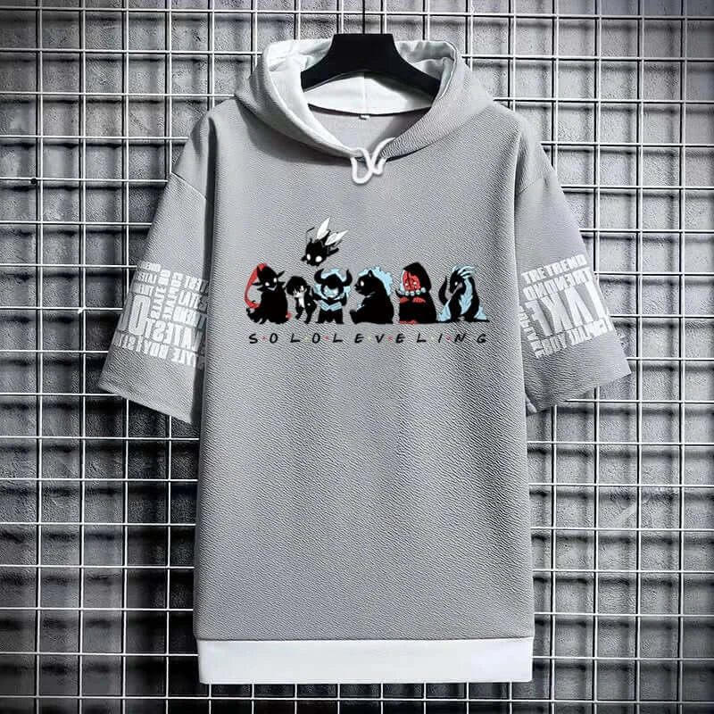 Solo Leveling Anime Graphic T-Shirt Korean Fashion Men