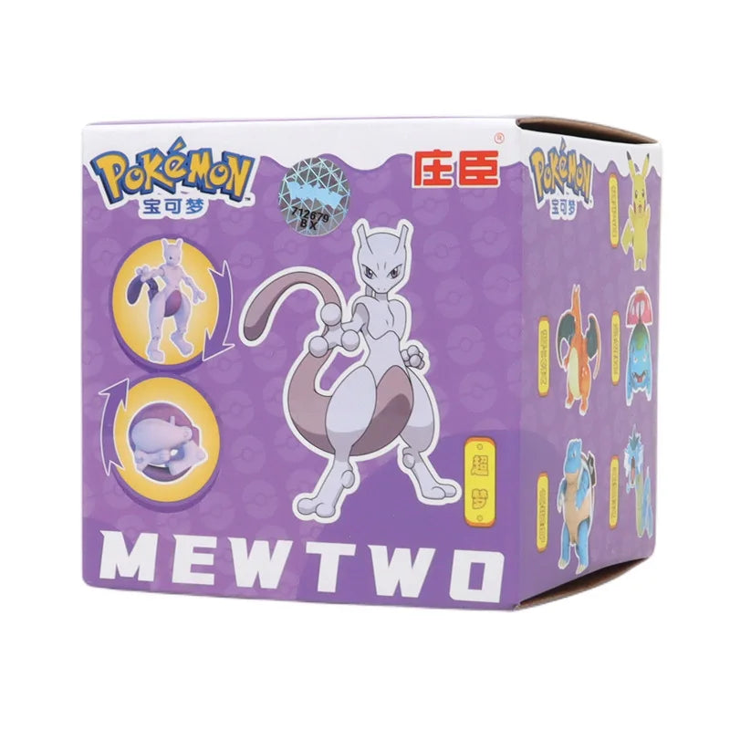 Pokemon Pokeball Anime Figures Toys, Pikachu Gengar Dragonite Snorlax Lapras Pocket Pokeball Toys