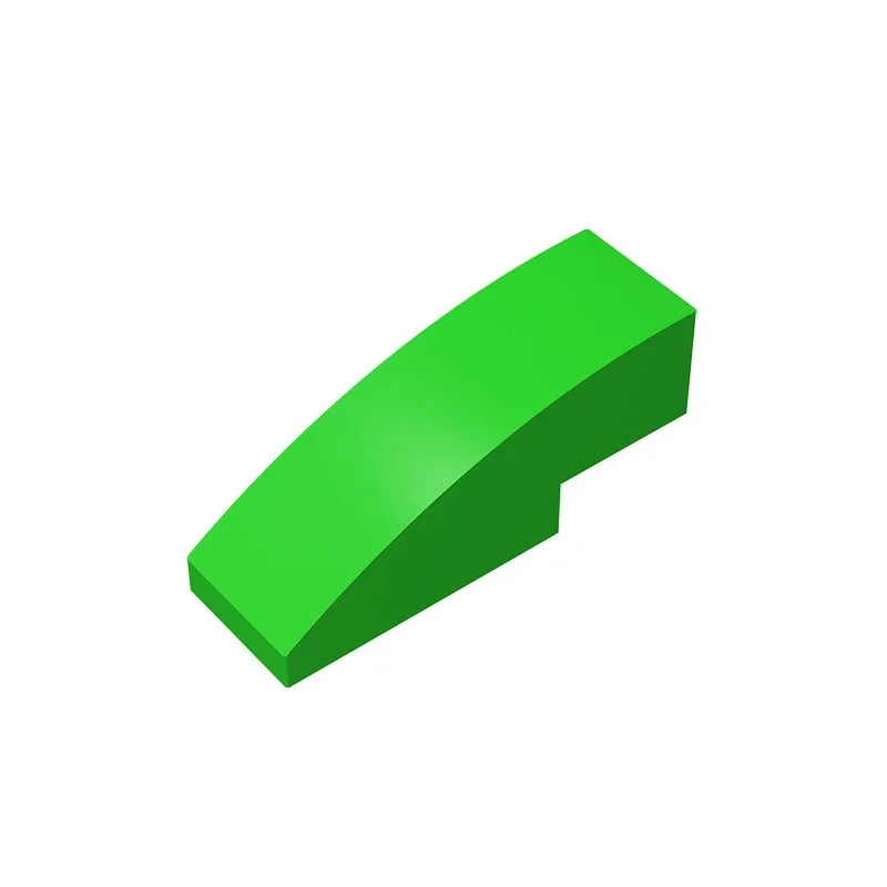 Gobricks GDS-657 Slope, Curved 3 x 1 | Compatible Building Block for Creative Construction