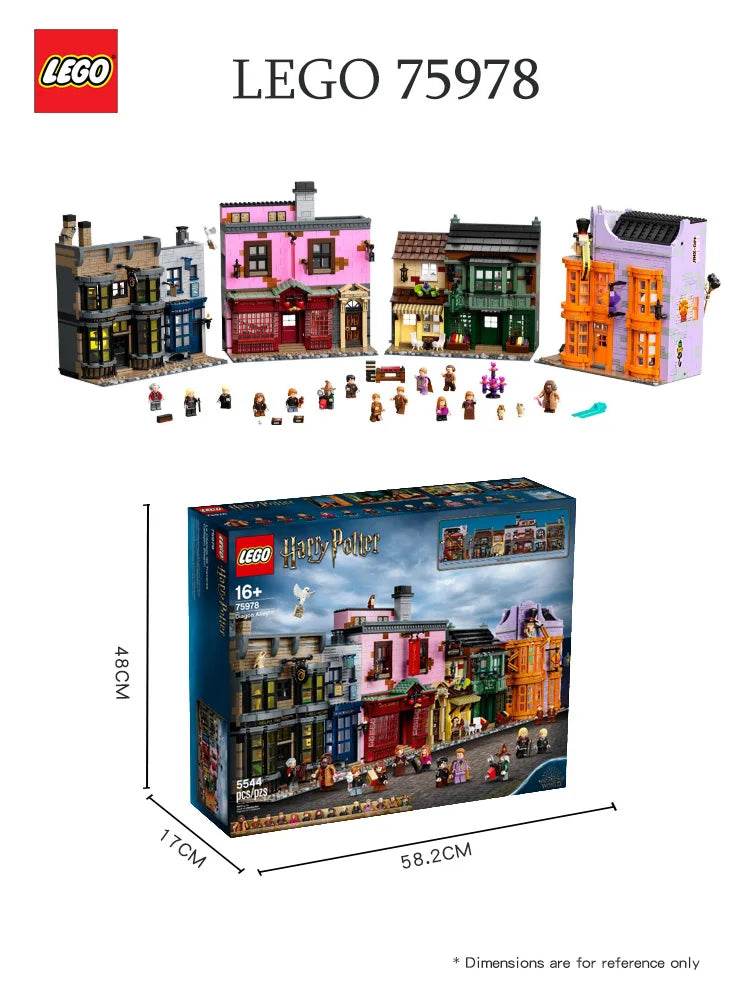 LEGO 75978 Diagon Alley Harry Potter Boys and Girls Assemble Building Blocks Toy Children's Day Gift - LEGO75978