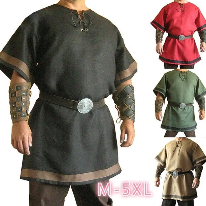 Costume médiéval pour hommes adultes, vêtements de Cosplay de héros Archer guerrier, tenue de soldat romain, armure de chevalier, vêtements de scène Cos