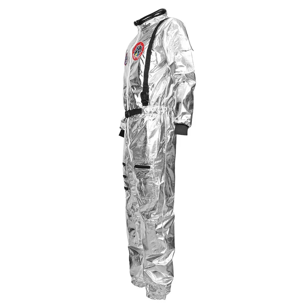 Astronaut Costume for Men Spaceman Fantasy Coverall Astronaut Costumes Adult Space Halloween Cosplay Jumpsuit Party Night Outfit