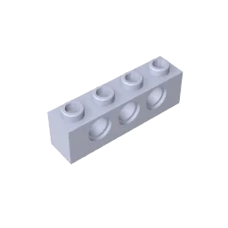Gobricks GDS-625 Technical Brick 1x4 3-Hole | Compatible with Lego 3701