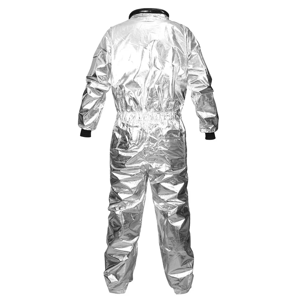 Astronaut Costume for Men Spaceman Fantasy Coverall Astronaut Costumes Adult Space Halloween Cosplay Jumpsuit Party Night Outfit