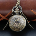 Magic Gold Fairy Ball Quartz Pocket Watch Men's and Women's Vintage Fob Watch Children's Gift Pendant Necklace Souvenir Cf1177