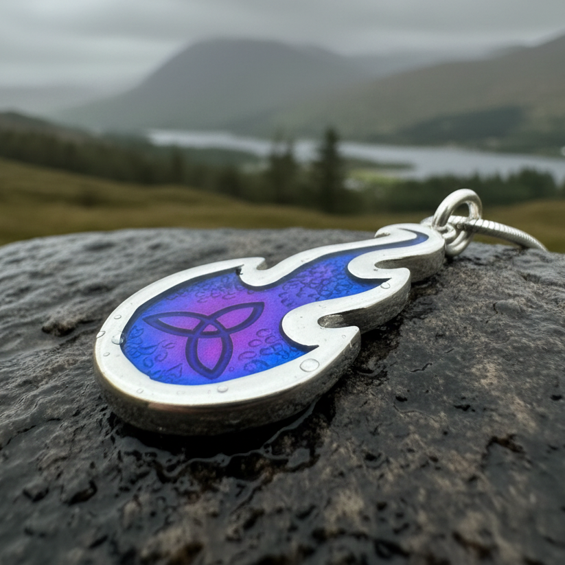 Mystical Celtic Flame Necklace