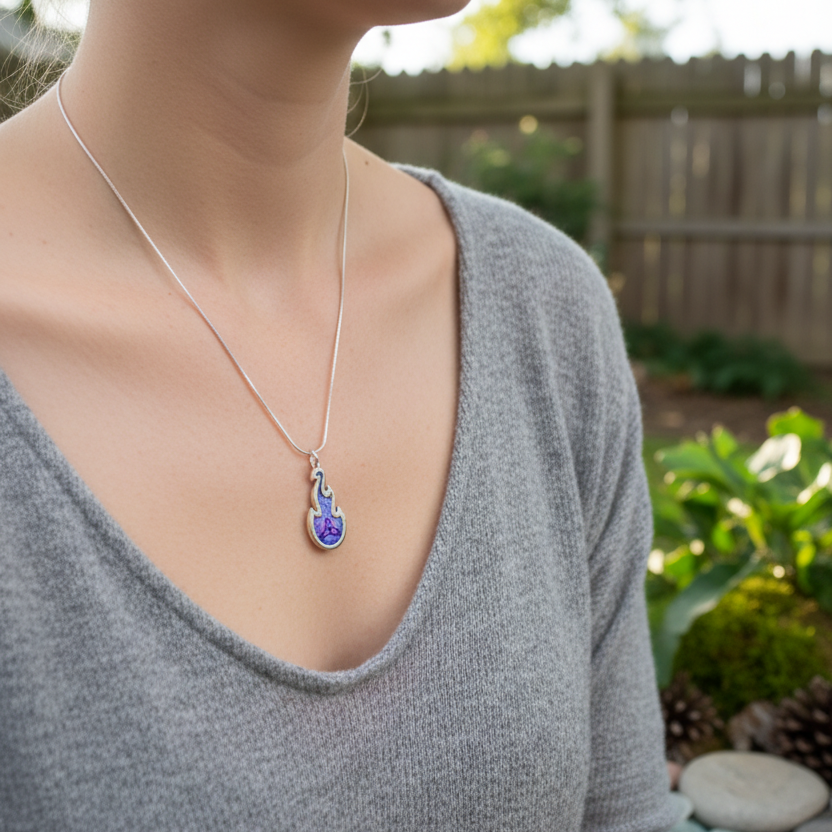 Mystical Celtic Flame Necklace