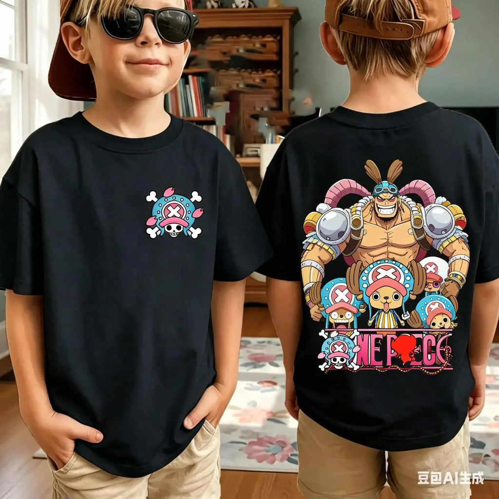 One Piece Zoro Luffy Men's T-Shirt Harajuku Family Matching Tee