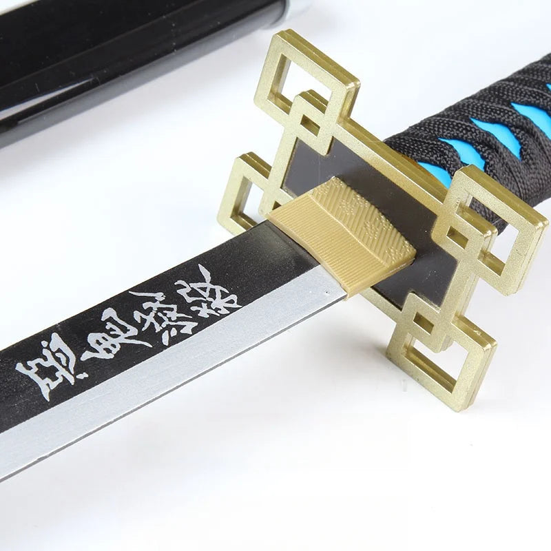 Katana Demon Slayer, taille réelle, Anime Kimetsu No Yaiba Mitsuri, accessoire de Cosplay, couteau Ninja, arme épée de samouraï japonais, jouet pour enfant, cadeau