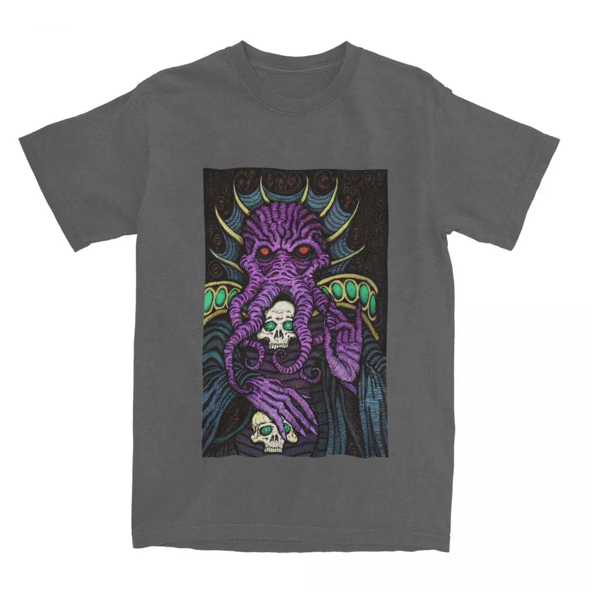 Men DnD Mind Flayer T Shirt Game Cotton Clothing Novelty Short Sleeve O Neck Tee Shirt Original T-Shirt